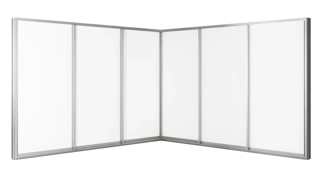 GRANTS Corner Sliding Door 3+3 Panels on 3 Tracks