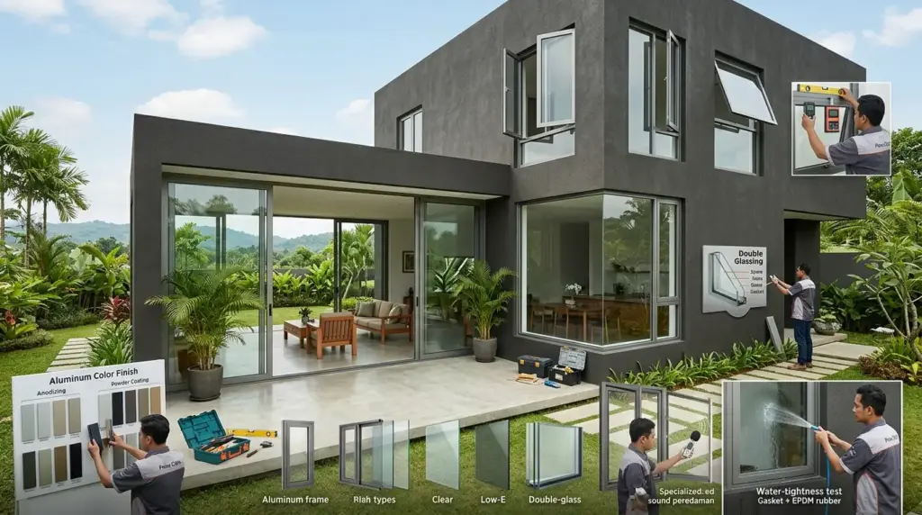 Jendela Aluminium Rumah