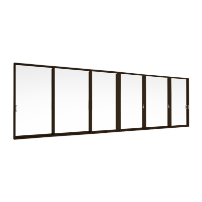 GRANTS_DOORS_AUTUMN BROWN_SLIDING DOOR (6 PANELS ON 3 TRACKS)