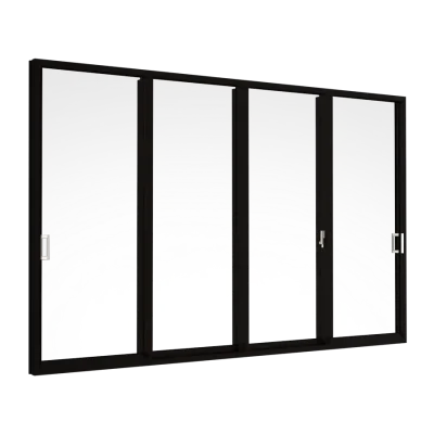 GRANTS_DOORS_NATURAL BLACK_SLIDING DOOR (4 PANELS ON 2 TRACKS)