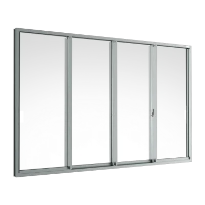 GRANTS Sliding Window 4 Panels on 2 Tracks