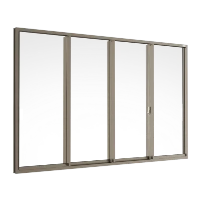 GRANTS Sliding Window 4 Panels on 2 Tracks