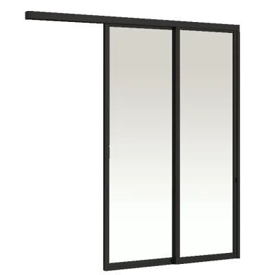 In Wall Hanging Door 2 Panels on 2 Tracks