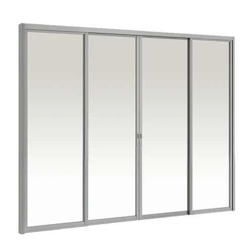 Hanging Door 4 Panels on 2 Tracks SFFS