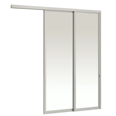 In Wall Hanging Door 2 Panels on 2 Tracks