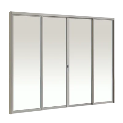 Hanging Door 4 Panels on 2 Tracks SFFS