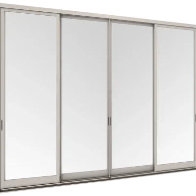 Interior Partition Door 4 Panels on 2 Tracks