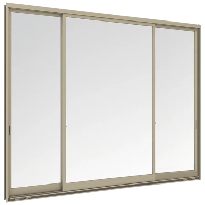 Sliding Window 3 Panels on 2 Tracks (SFS)
