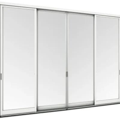 WE 70 Sliding Door 4 Panels on 2 Tracks