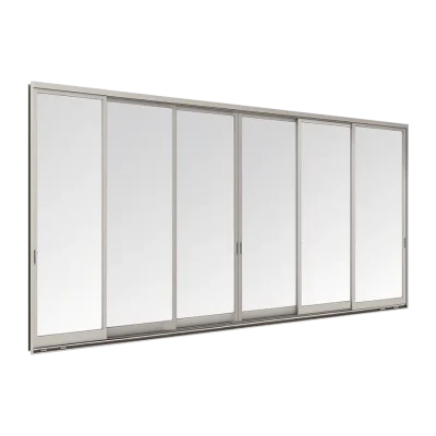 WE 70 Sliding Door 6 Panels on 3 Tracks