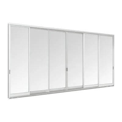 WE 70 Sliding Door 6 Panels on 3 Tracks