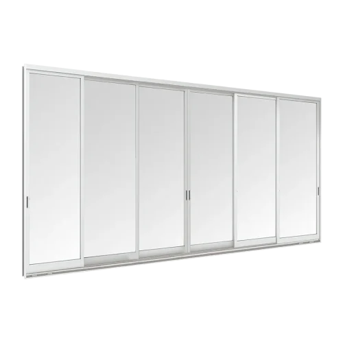 WE 70 Sliding Door 6 Panels on 3 Tracks