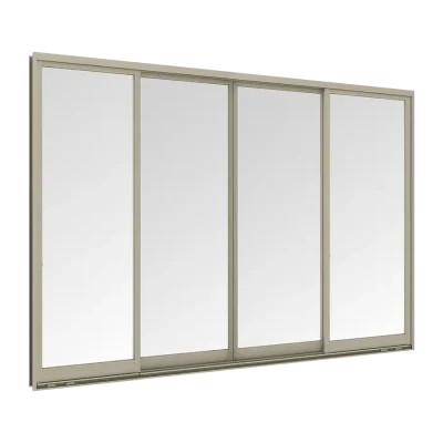 WE 70 Sliding Window 4 Panels on 2 Tracks