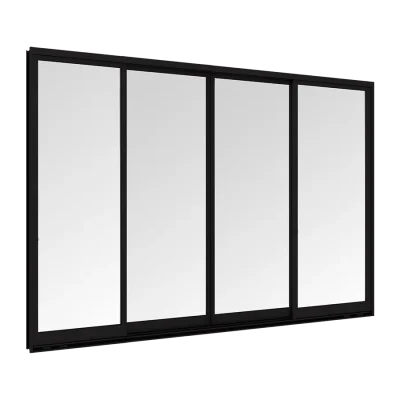 WE 70 Sliding Window 4 Panels on 2 Tracks
