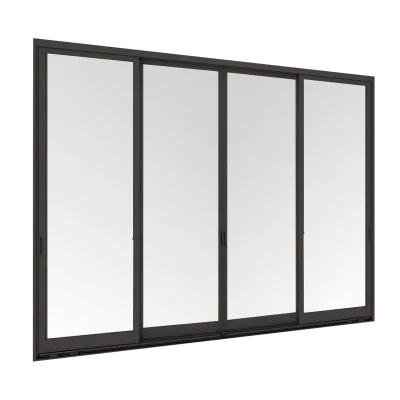 WE PLUS Sliding Window 4 Panels on 2 Tracks