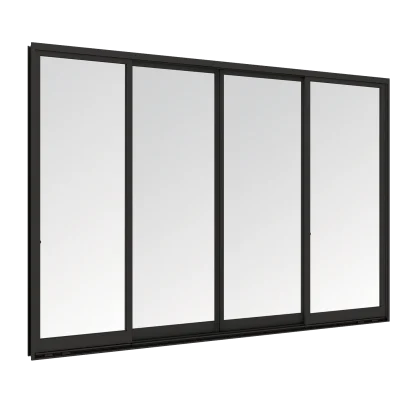 WE PLUS_WINDOWS_NATURAL BLACK_SLIDING WINDOW (4 PANELS ON 2 TRACKS)