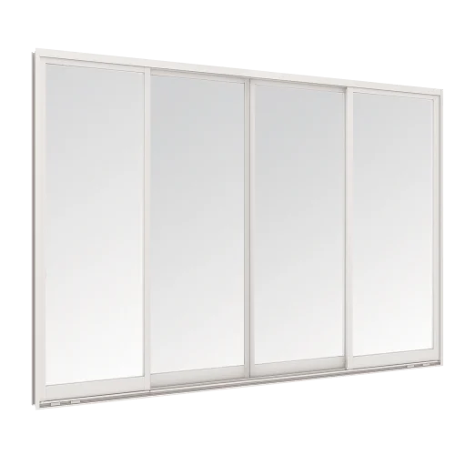 GRANTS Sliding Window 4 Panels on 2 Tracks